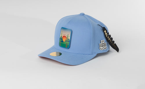 Beyond The Pines blue snapback angled view