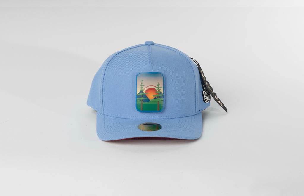Beyond The Pines blue snapback front view