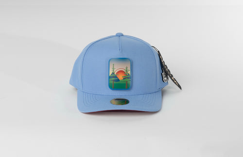 Beyond The Pines blue snapback front view