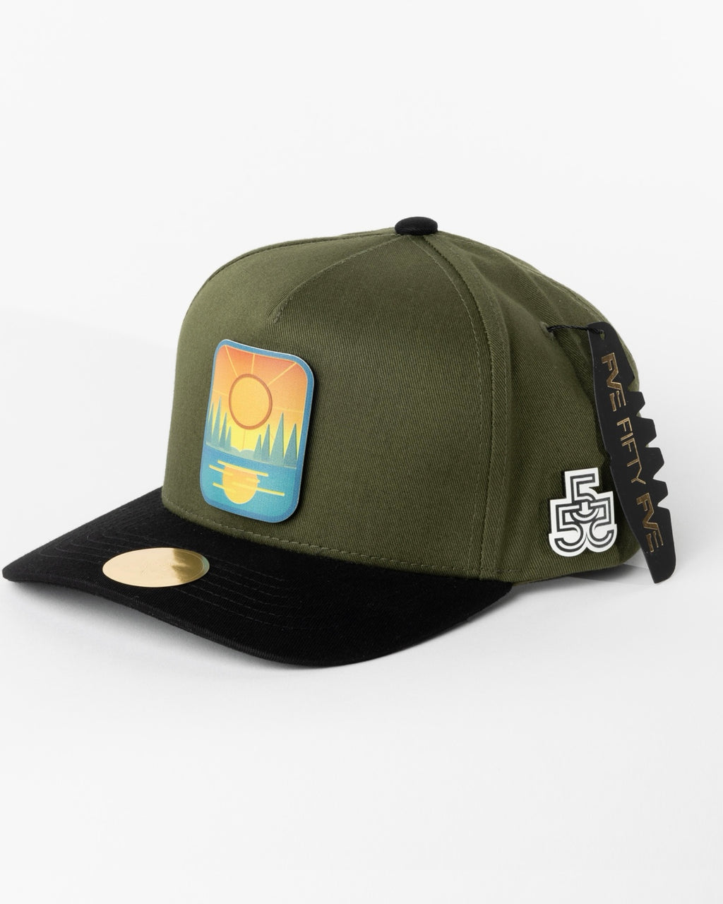 First Light olive and black FVE FIFTY FVE snapback